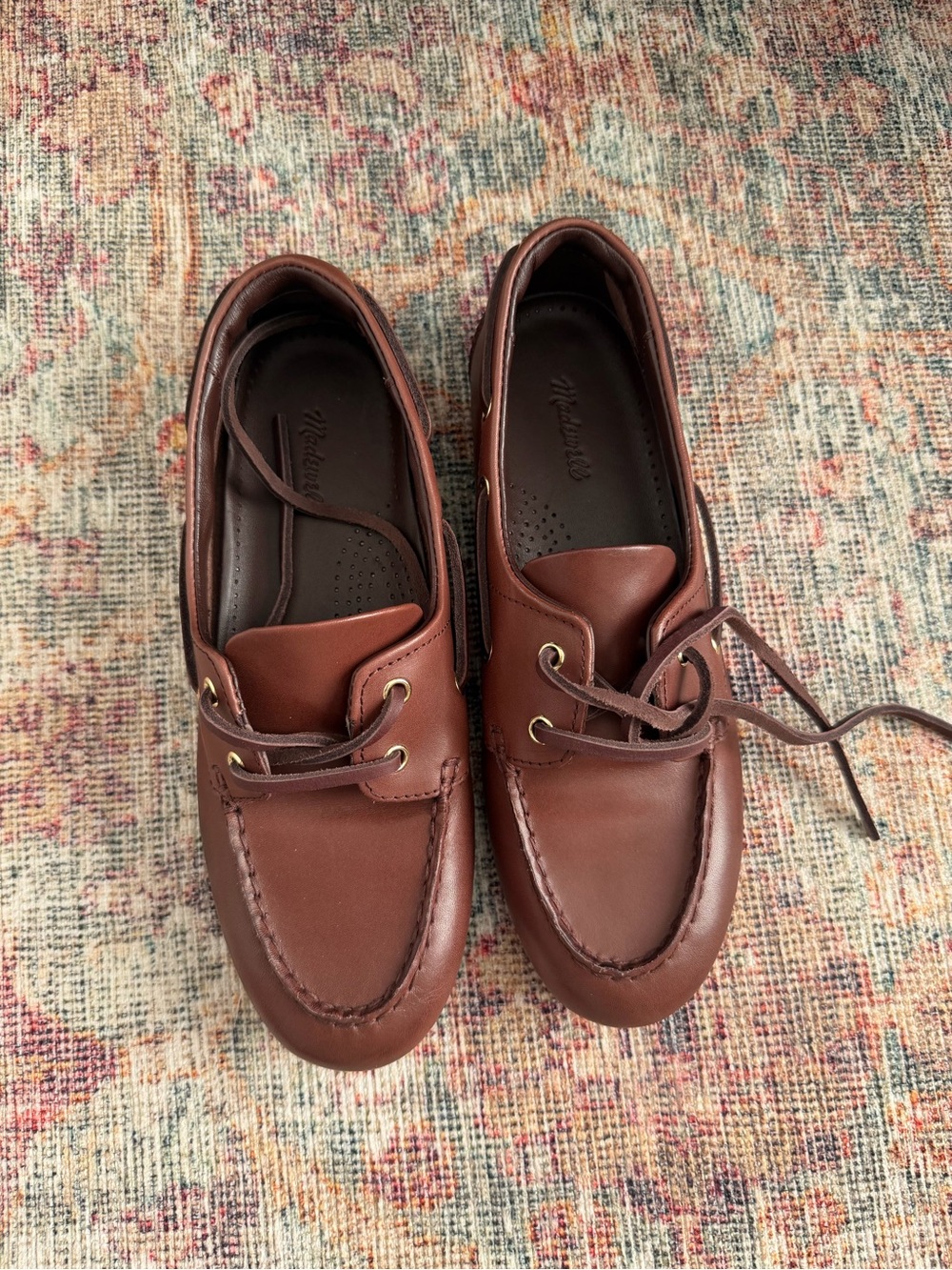 Madewell Brown Leather Boat Loafers